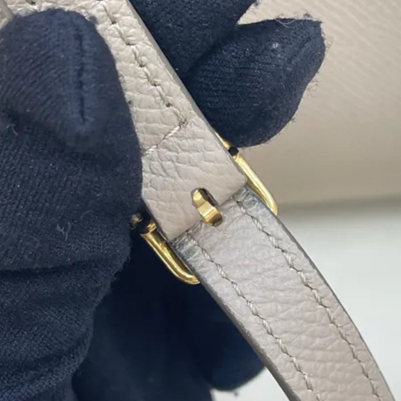 Nano Belt Grained Calfskin Beige GHW