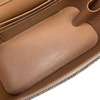 Top Handle Vanity Case With Chain Small Lambskin Ecru Beige GHW