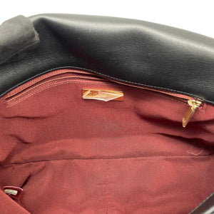 19 Flap Medium Goatskin Quilted Black MHW