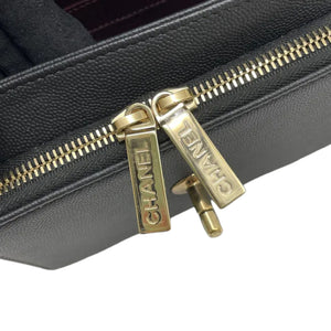 Business Affinity Flap Small Caviar Quilted Black LGHW