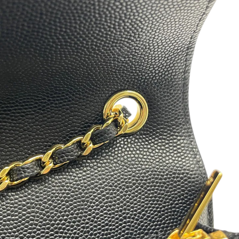 Chanel Coco Casino Flap With Chain Caviar Quilted Black GHW