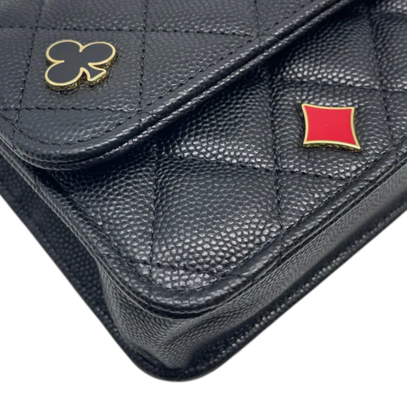 Chanel Coco Casino Flap With Chain Caviar Quilted Black GHW