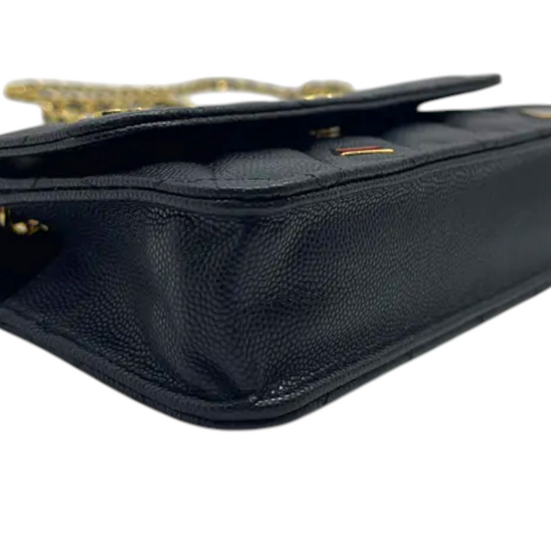 Chanel Coco Casino Flap With Chain Caviar Quilted Black GHW