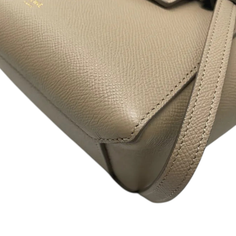 Nano Belt Grained Calfskin Beige GHW