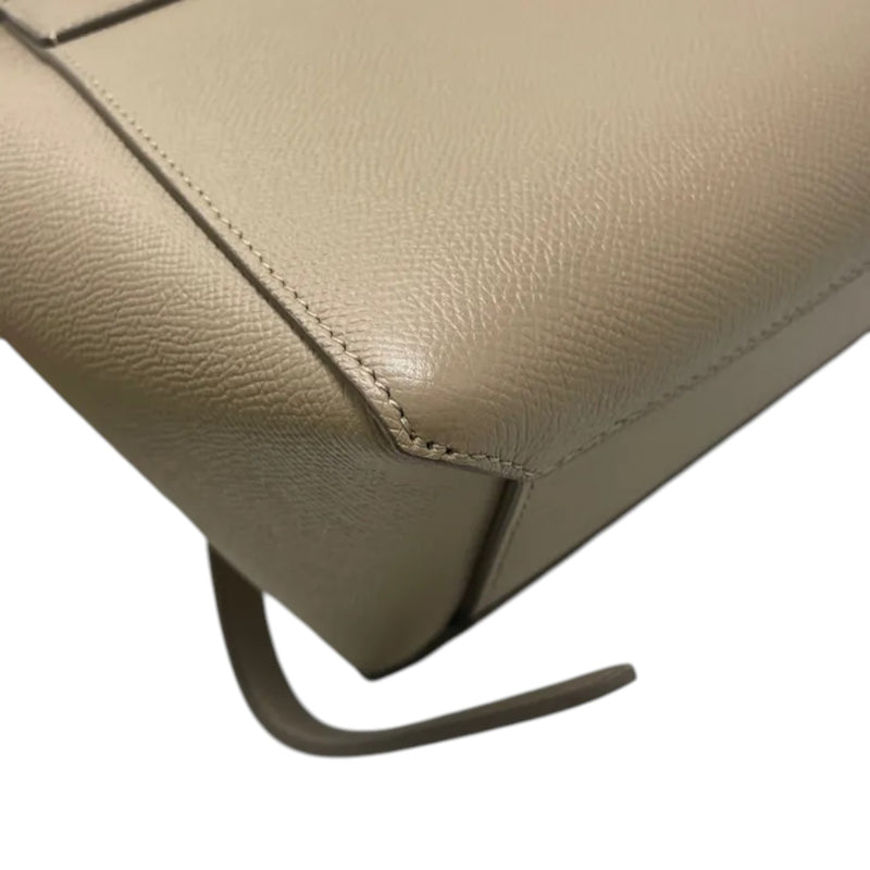 Nano Belt Grained Calfskin Beige GHW