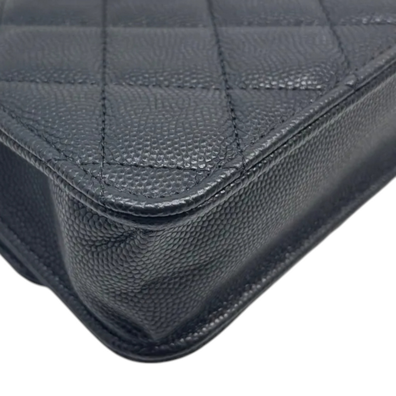 Chanel Coco Casino Flap With Chain Caviar Quilted Black GHW