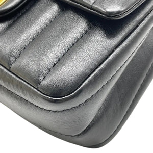 2.55 Reissue Mini Flap Aged Calfskin Vertical Black GHW