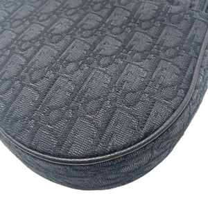 Mens Saddle Bag Oblique Canvas Black SHW