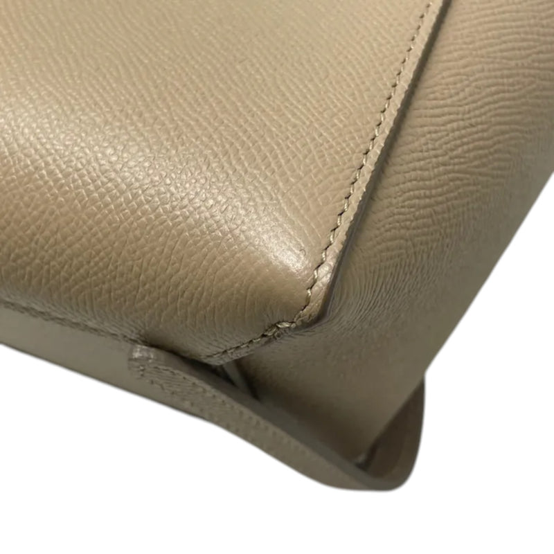 Nano Belt Grained Calfskin Beige GHW