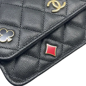 Chanel Coco Casino Flap With Chain Caviar Quilted Black GHW