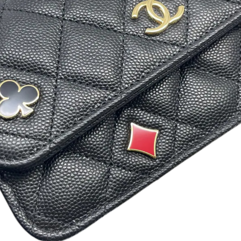 Chanel Coco Casino Flap With Chain Caviar Quilted Black GHW