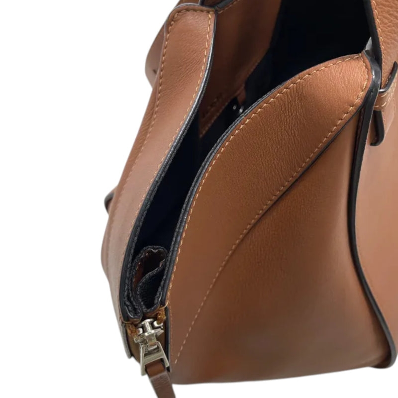 Hammock Small Calfskin Shoulder Tan SHW