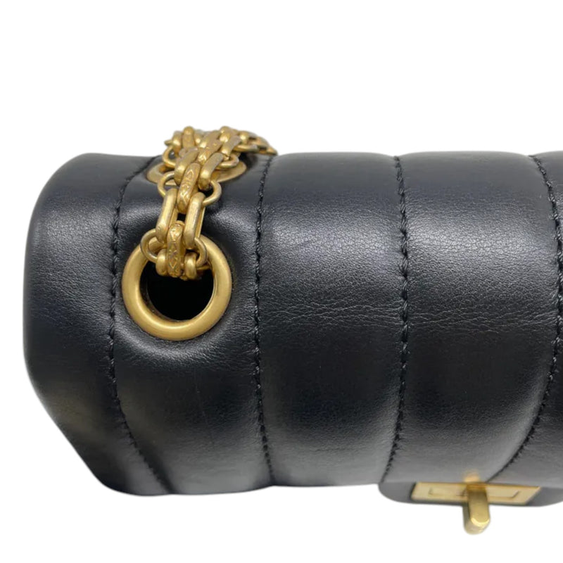 2.55 Reissue Mini Flap Aged Calfskin Vertical Black GHW