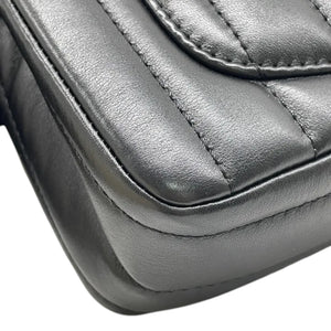 2.55 Reissue Mini Flap Aged Calfskin Vertical Black GHW