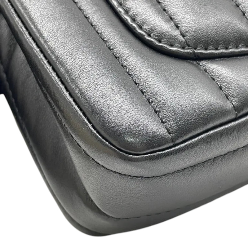 2.55 Reissue Mini Flap Aged Calfskin Vertical Black GHW