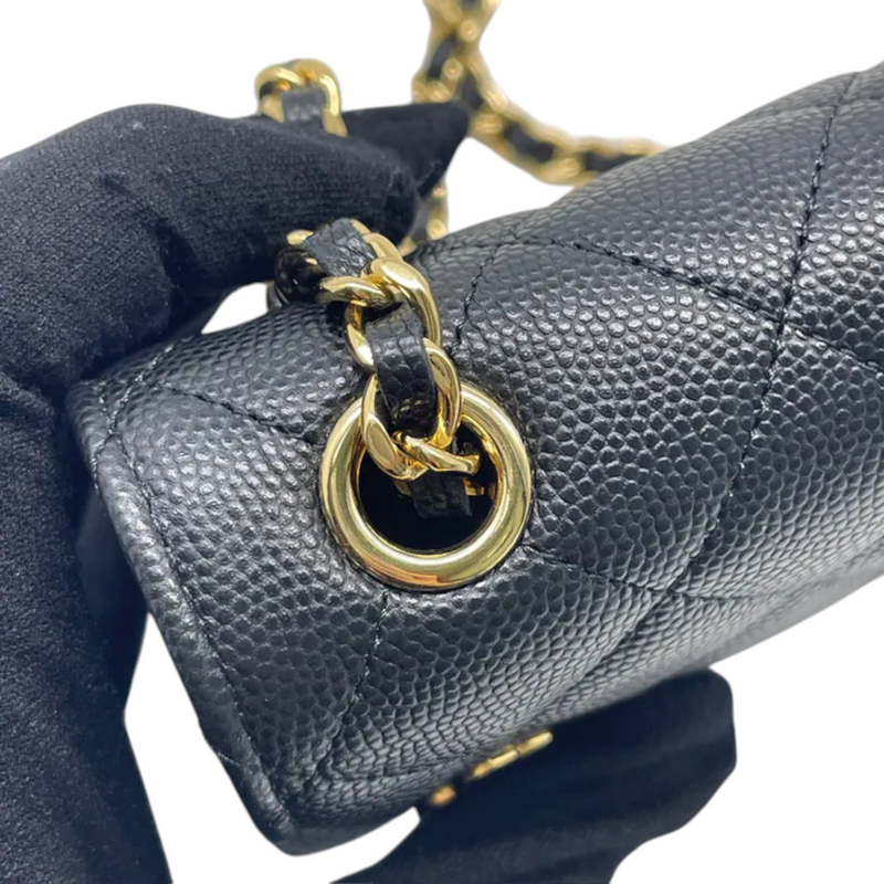 Chanel Coco Casino Flap With Chain Caviar Quilted Black GHW
