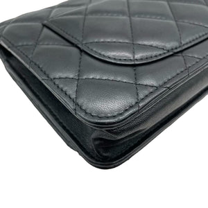 WOC Wallet on Chain Lambskin Black GHW