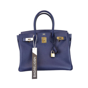 Birkin 30 Epsom Blue Nuit GHW