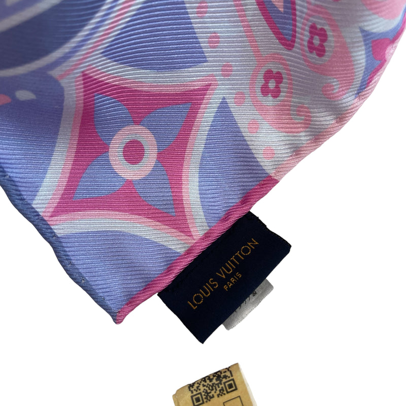 Louis Vuitton LOUIS VUITTON Carre All The Straps M76653 Scarf 100% Silk  Rose Pink