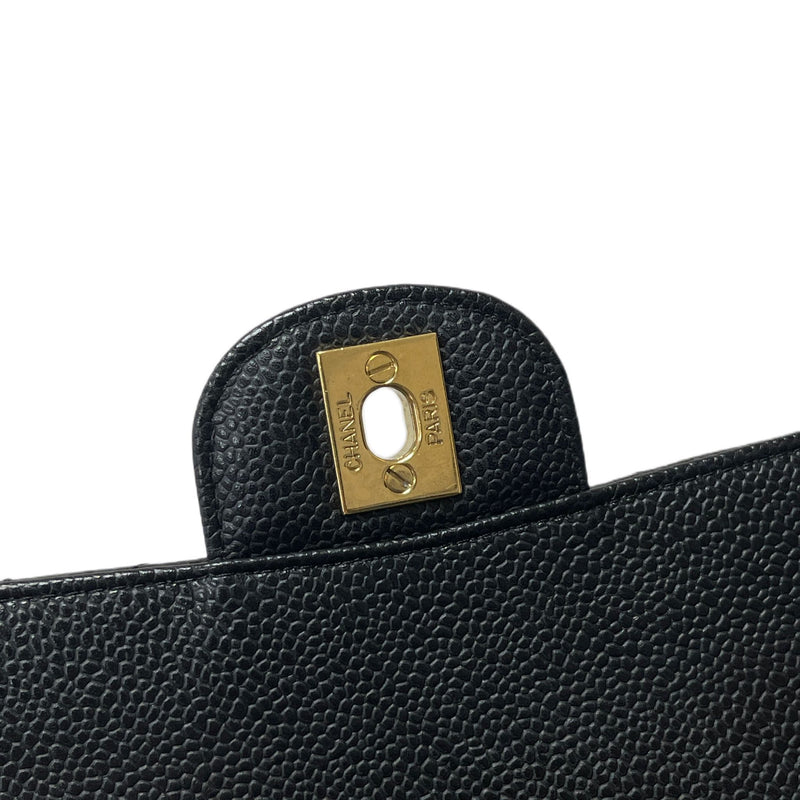 Classic Double Flap Caviar Medium Black GHW