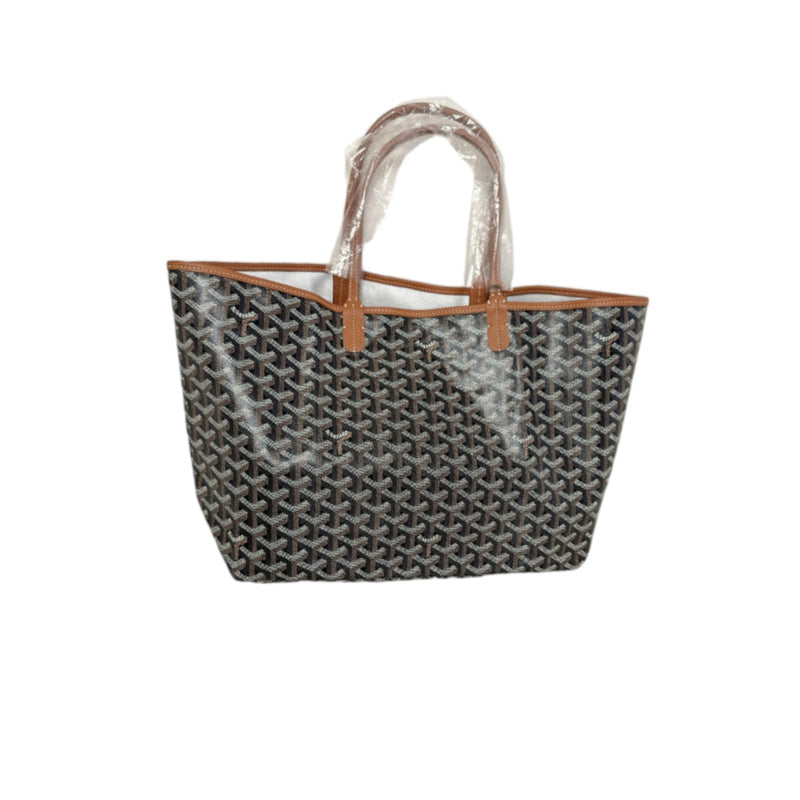 Saint Louis PM Goyardine Coated Canvas Brown