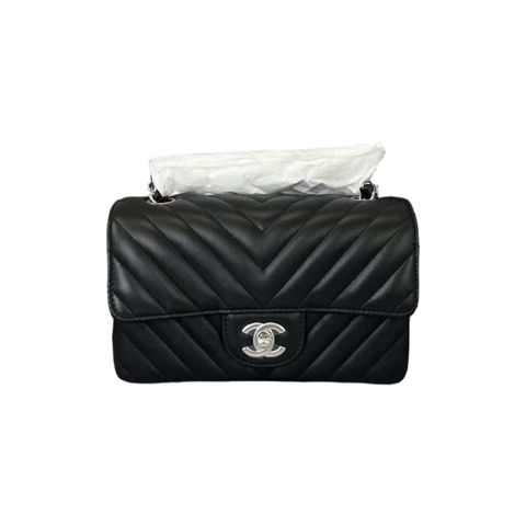 Chanel Sea Green Classic Chevron Double Flap Medium Bag – The Closet