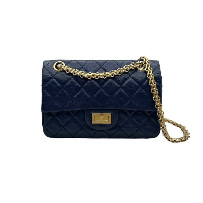 Chanel 2.55 navy blue deals