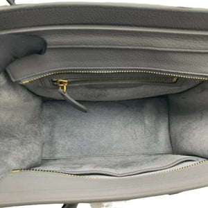 Micro Luggage Drummed Calfskin Grey GHW