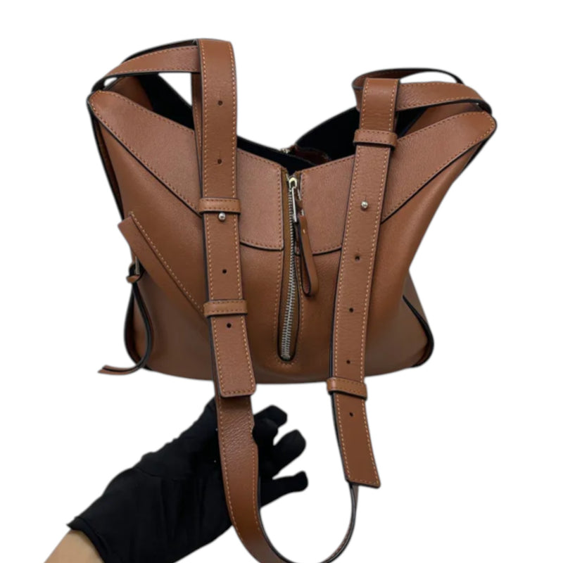 Hammock Small Calfskin Shoulder Tan SHW