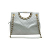 Limited Edition Chain Tote Leather White GHW