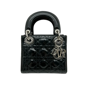 Lady Dior Mini Cannage Patent Black SHW