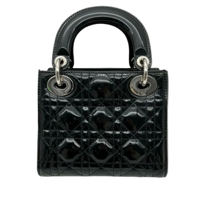 Lady Dior Mini Cannage Patent Black SHW