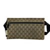 Double Pocket Waist Bag GG Supreme Monogram Canvas Beige SHW