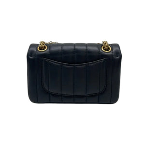 2.55 Reissue Mini Flap Aged Calfskin Vertical Black GHW