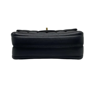 2.55 Reissue Mini Flap Aged Calfskin Vertical Black GHW