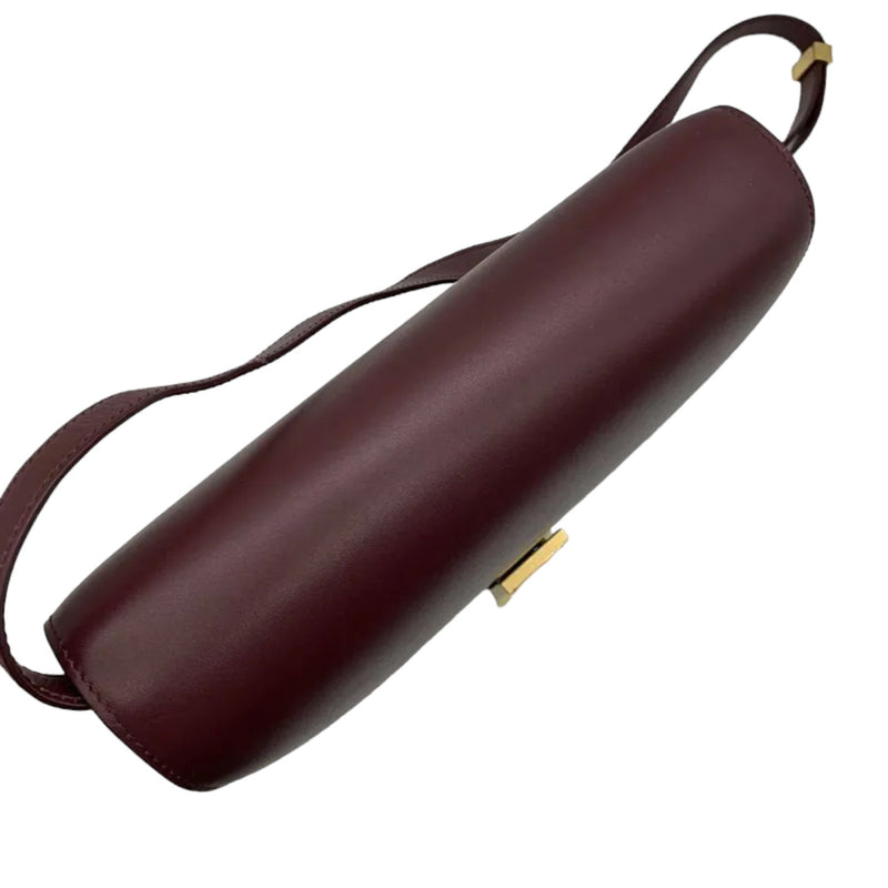 Classic Box Flap Medium Calfskin Burgundy GHW