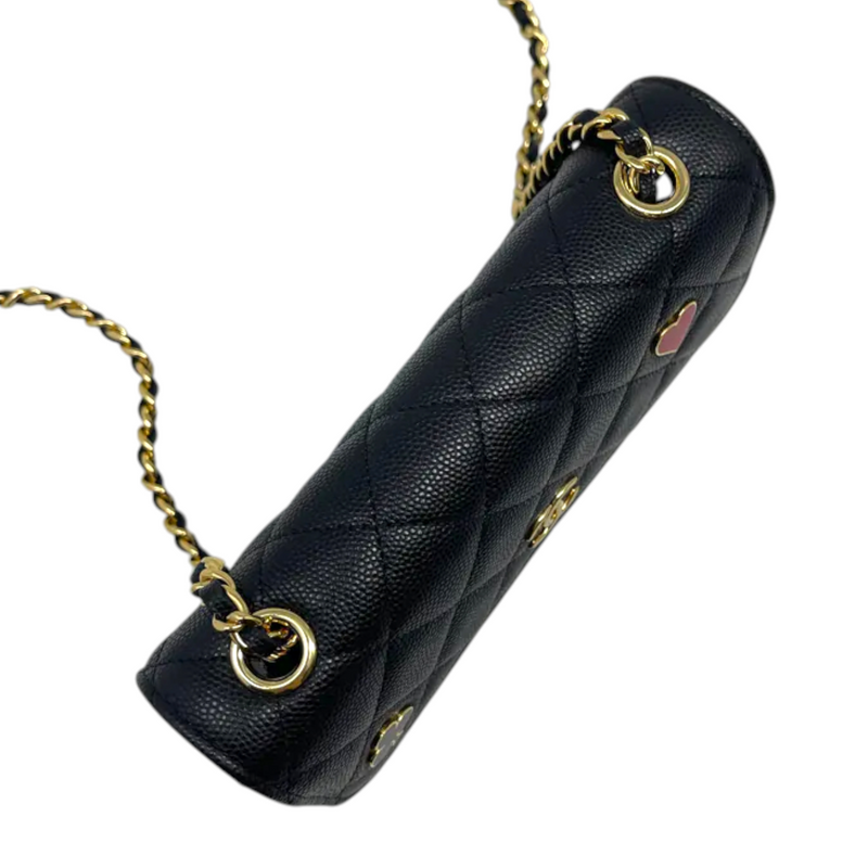 Chanel Coco Casino Flap With Chain Caviar Quilted Black GHW