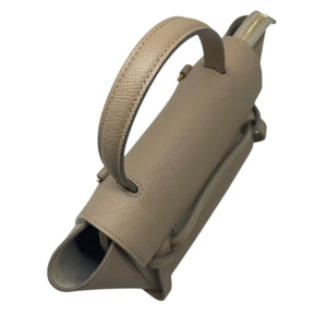 Nano Belt Grained Calfskin Beige GHW