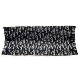 Book Tote Large Oblique Canvas Navy Multicolor