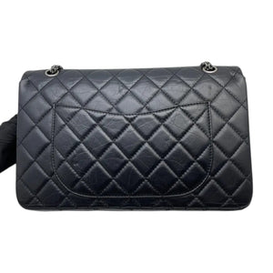 2.55 Reissue 227 Flap Aged Calfskin Quilted Black RHW
