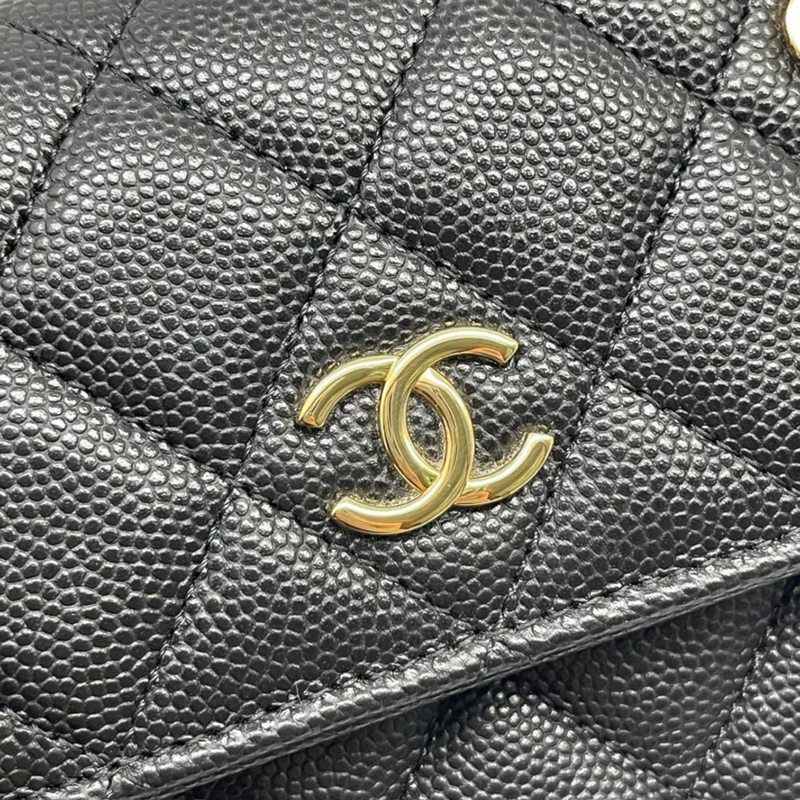 Chanel Coco Casino Flap With Chain Caviar Quilted Black GHW