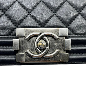 Boy Flap Medium Lambskin Quilted Black RHW