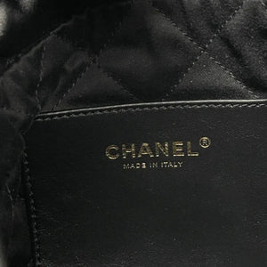 22 Mini Shiny Calfskin Quilted Black GHW