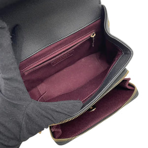 Business Affinity Flap Small Caviar Quilted Black LGHW