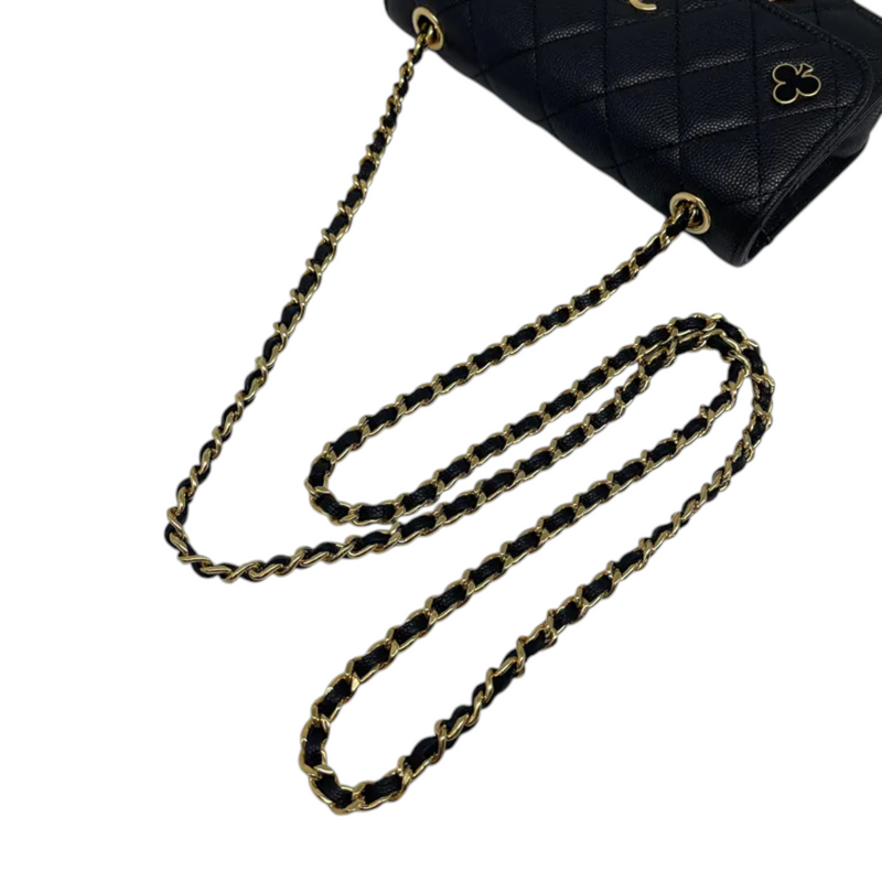 Chanel Coco Casino Flap With Chain Caviar Quilted Black GHW