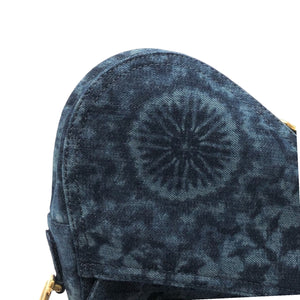 Saddle Bag Tie Die Denim Medium GHW