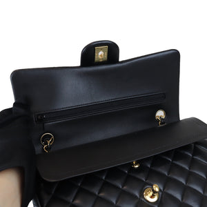 Classic Flap Medium M/L Lambskin Black GHW