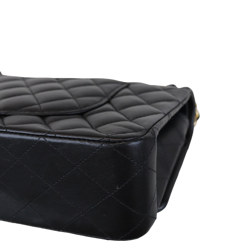 Classic Flap Medium M/L Lambskin Black GHW