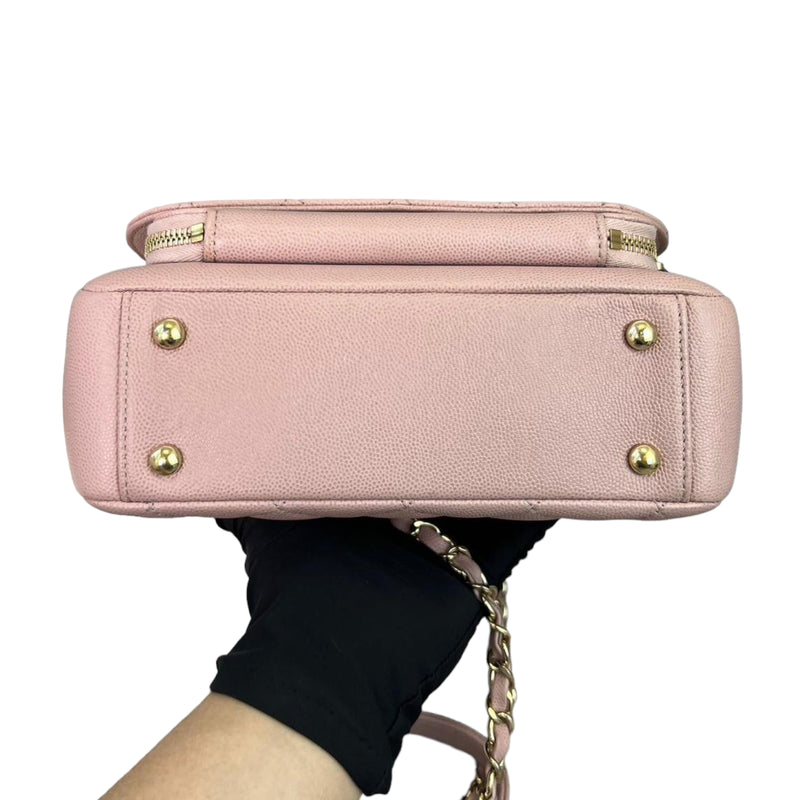 Medium Business Affinity Flap Caviar Pink LGHW