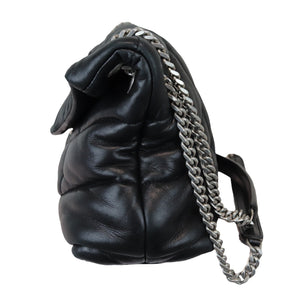 Loulou Puffer Small Lambskin Quilted Black SHW